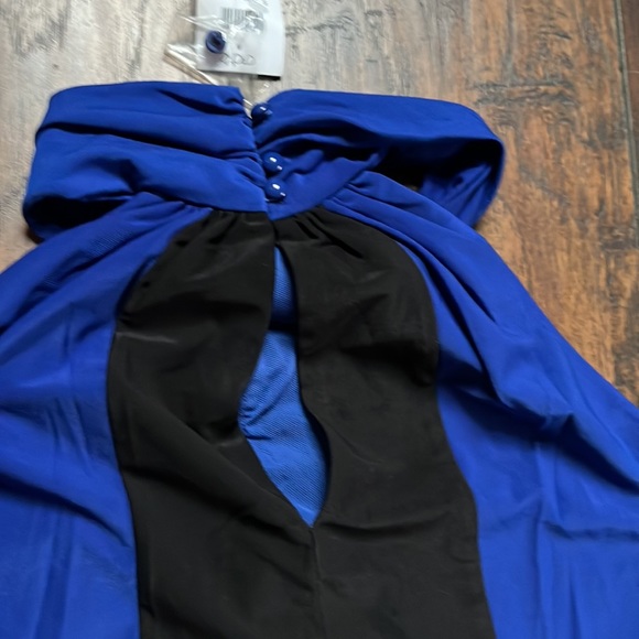 Cache Blue/Black Halter Top Blouse - Picture 9 of 10